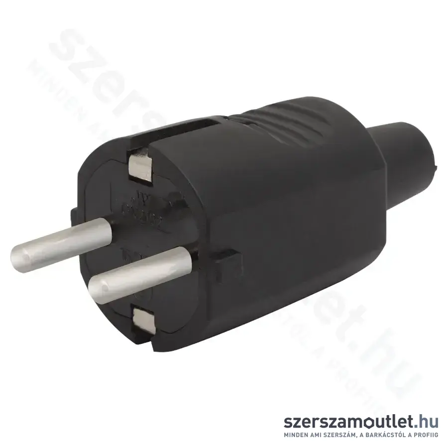 GLOBIZ Lengő dugó 250V-50Hz/16A (Fekete)