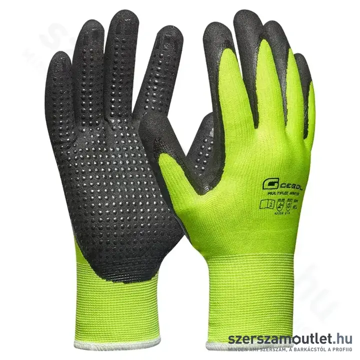 GEBOL Multiflex Téli védőkesztyű 9-es (Sárga/Fekete)