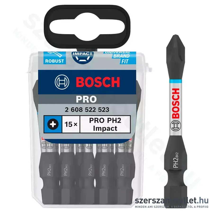 BOSCH PRO Phillips Impact Bit PH2x55mm (15db/csomag)