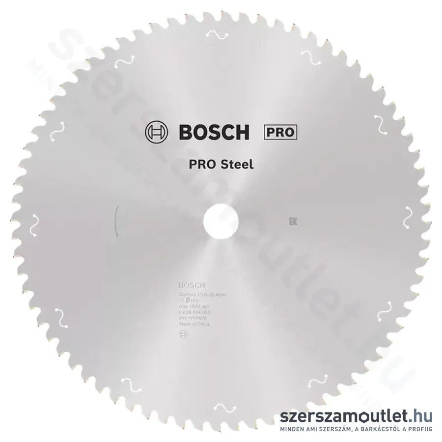 BOSCH PRO Steel Körfűrészlap acélhoz T72, 305x2,2x25,4mm