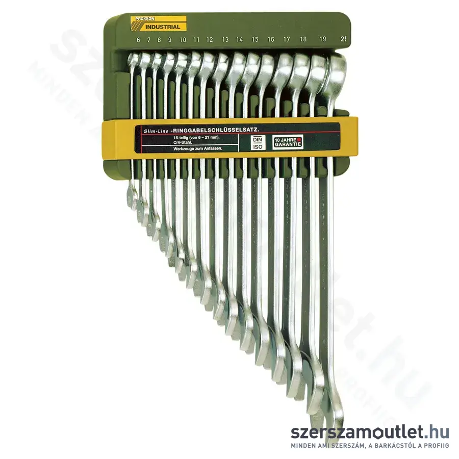 PROXXON SlimLine Csillag-villáskulcs készlet 6-21mm, 15db-os