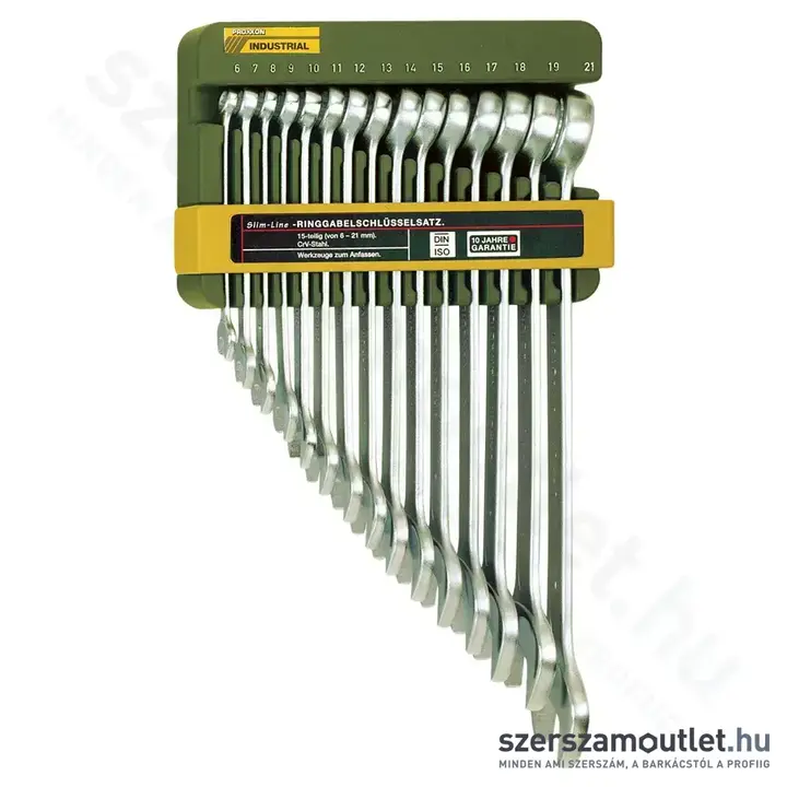 PROXXON SlimLine Csillag-villáskulcs készlet 6-21mm, 15db-os