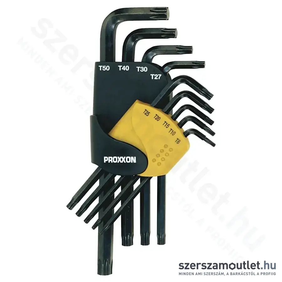PROXXON Hajlított torxkulcs készlet TX8-TX50, 9db-os