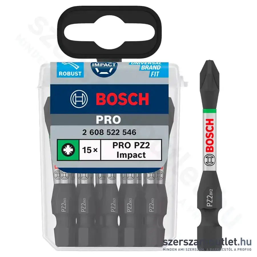 BOSCH PRO Pozidriv Impact Bit PZ2x55mm (15db/csomag)