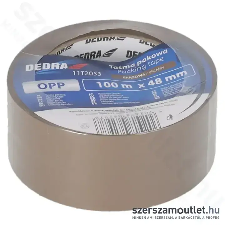 DEDRA Csomagolószalag BARNA 48mm/100m (11T2053)