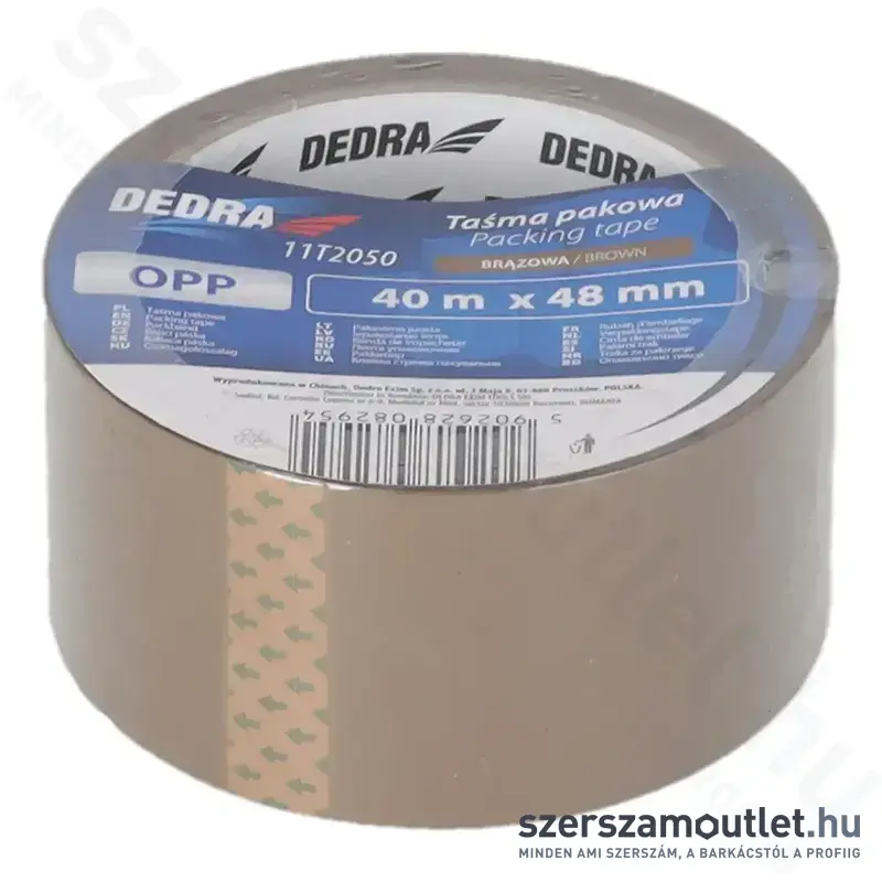 DEDRA Csomagolószalag BARNA 48mm/40m (11T2050)