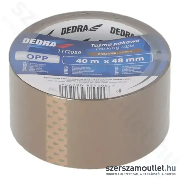 DEDRA Csomagolószalag BARNA 48mm/40m (11T2050)