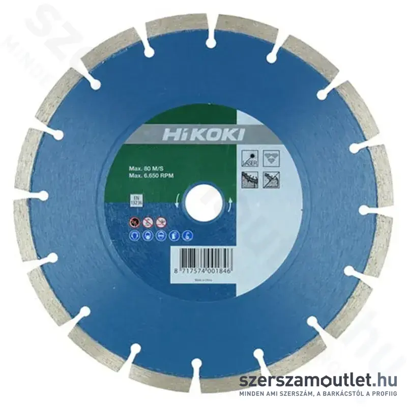HIKOKI Gyémánttárcsa 115x22,2x6mm (752851)