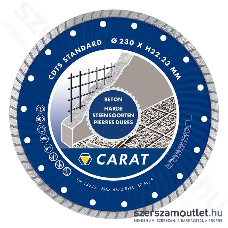 HIKOKI CARAT Gyémánttárcsa 230x22,23mm (CDTS230300)