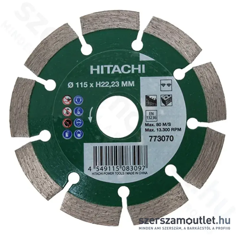 HIKOKI Gyémánttárcsa 115x22,23mm (773070)