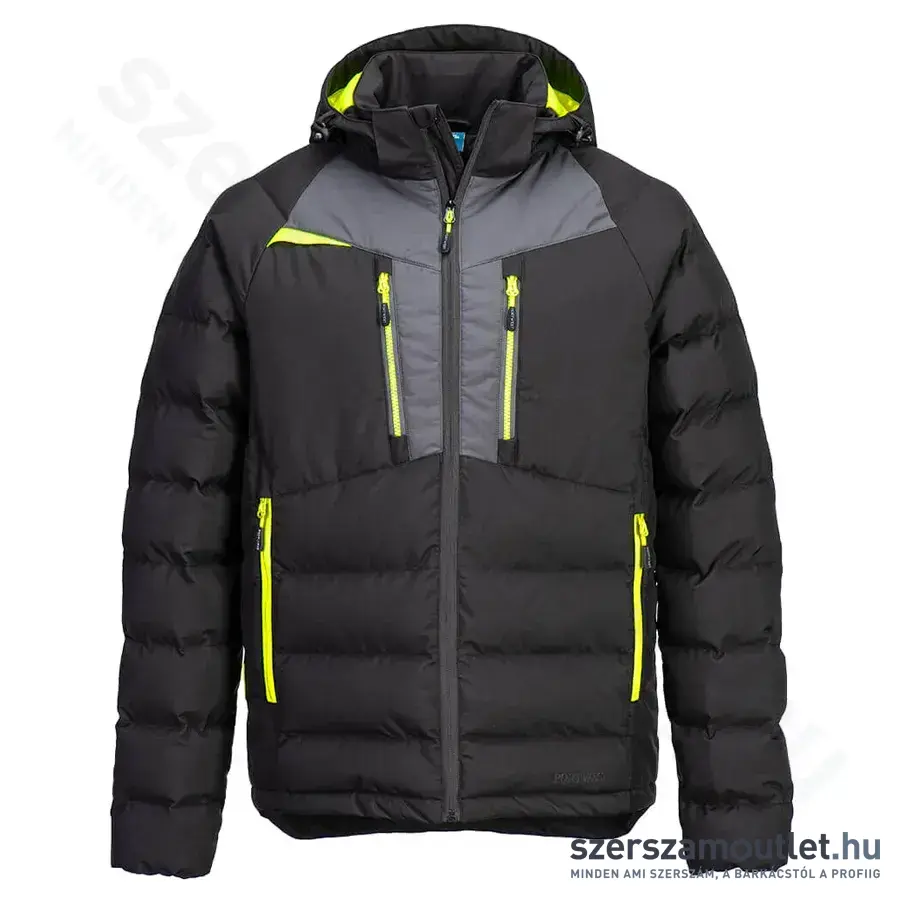 PORTWEST DX468 Bélelt kabát XXL-es (Fekete)
