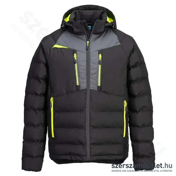 PORTWEST DX468 Bélelt kabát XXL-es (Fekete)