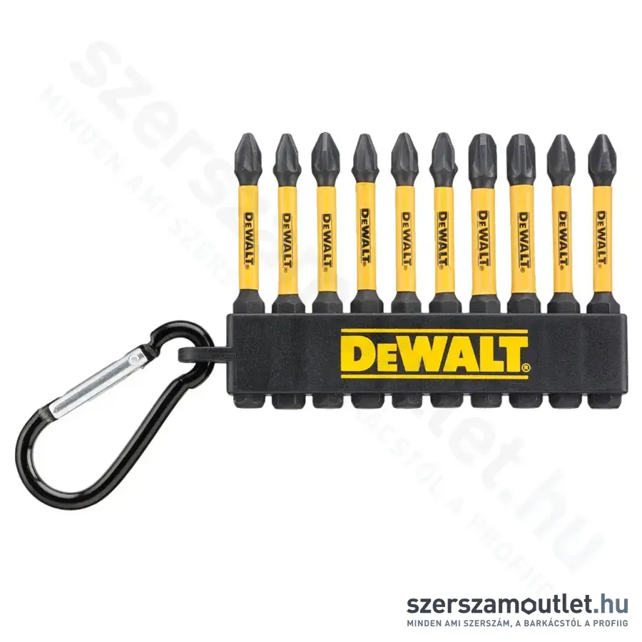DEWALT FLEXTORQ Bitkészlet kulcstartón PH/PZ, 57mm, 10db-os