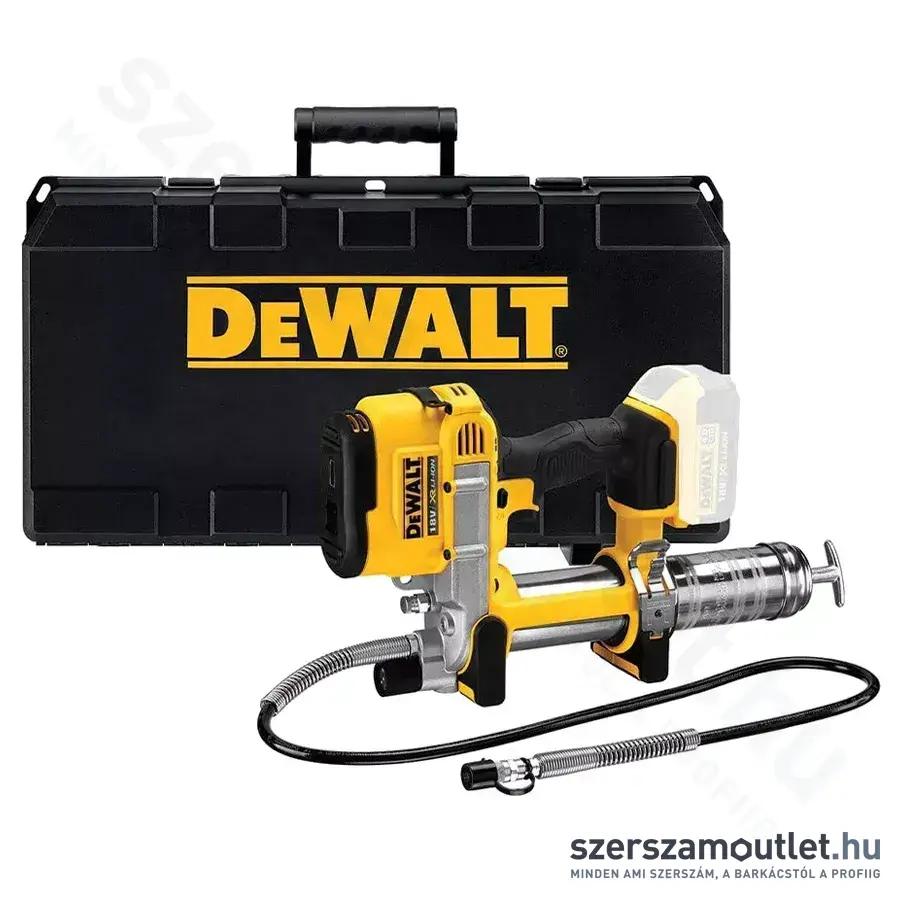 DEWALT Akkus zsírzópisztoly 690bar, 400g, 1m (Akku és töltő nélkül!)