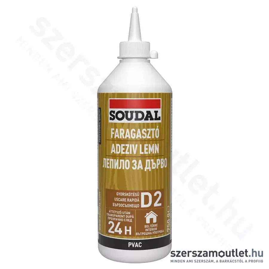 SOUDAL 64A Szupergyors faragasztó D2, 750g