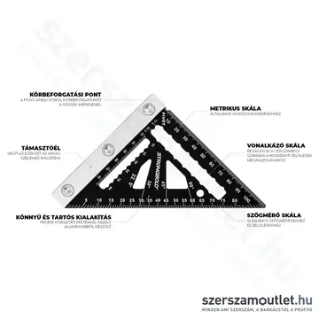 STRONGBOLD StrongSquare SQ740 Ácsderékszög 115mm