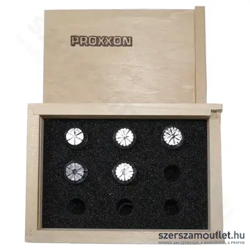 PROXXON ER 16 típusú befogópatronkészlet több tartományban, FF és PF 250/BL-hez, 2,4-5mm