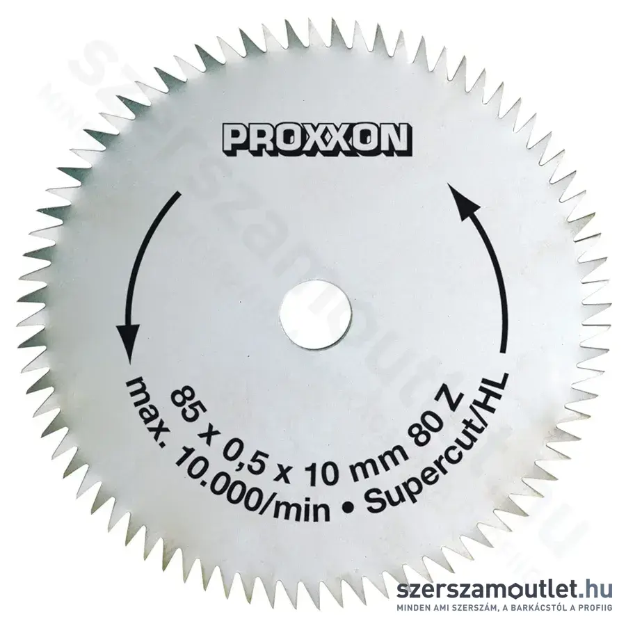 PROXXON Körfűrészlap, T80, 85x0,5x10mm