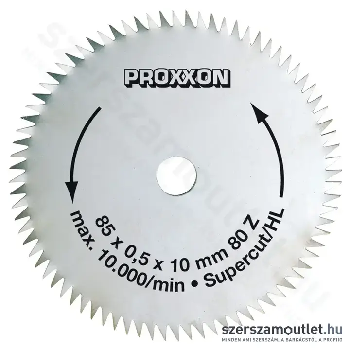 PROXXON Körfűrészlap, T80, 85x0,5x10mm