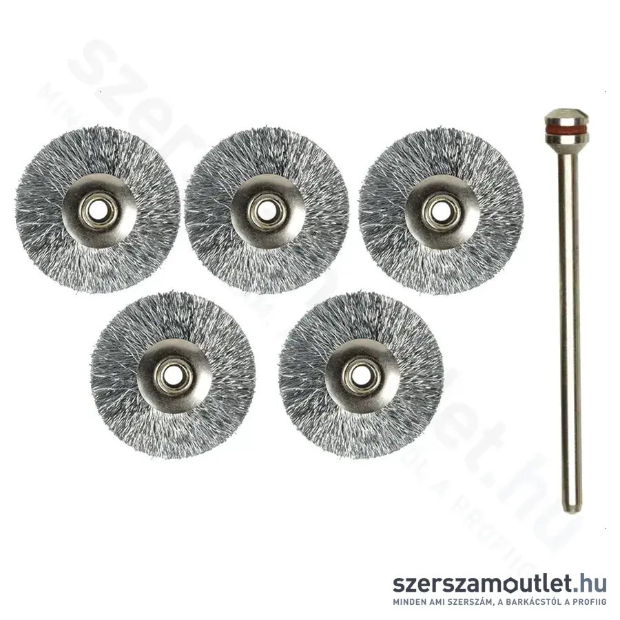 PROXXON Acél drótkefe, kerek, 22mm (5db/csomag)