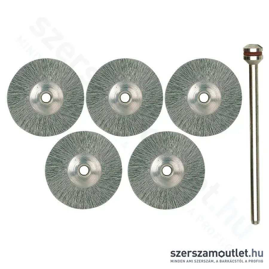 PROXXON Rozsdamentes acél drótkefe, kerek, 22mm (5db/csomag)