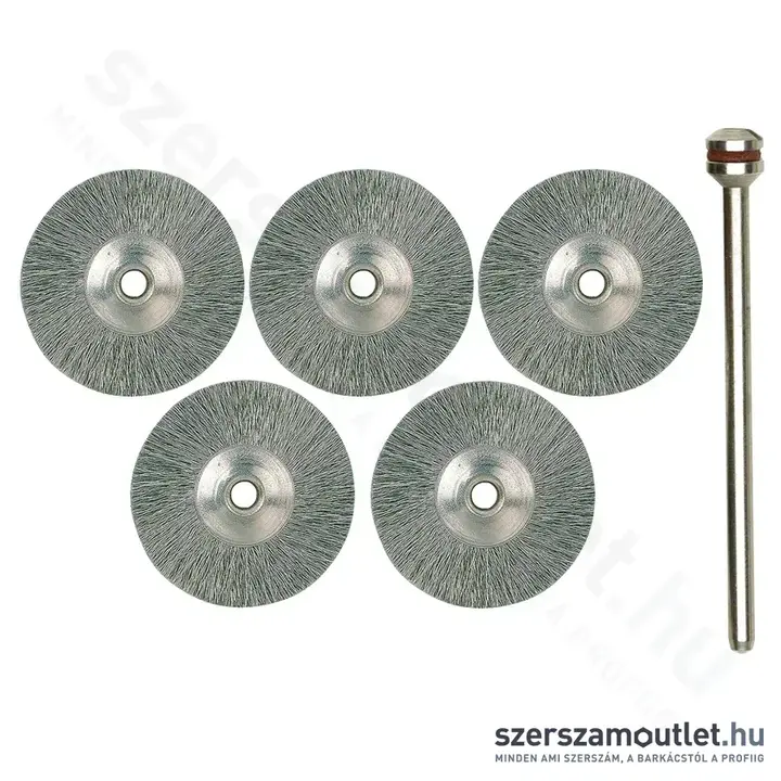 PROXXON Rozsdamentes acél drótkefe, kerek, 22mm (5db/csomag)
