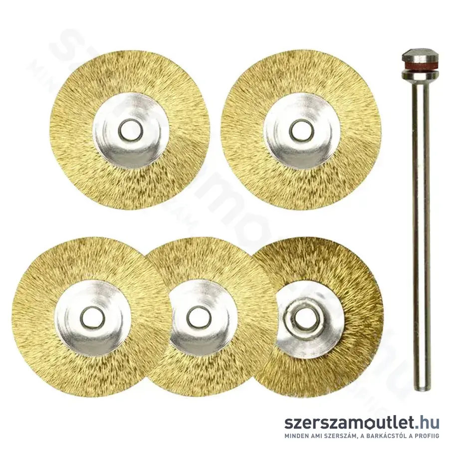 PROXXON Sárgaréz drótkefe, kerek, 22mm (5db/csomag)