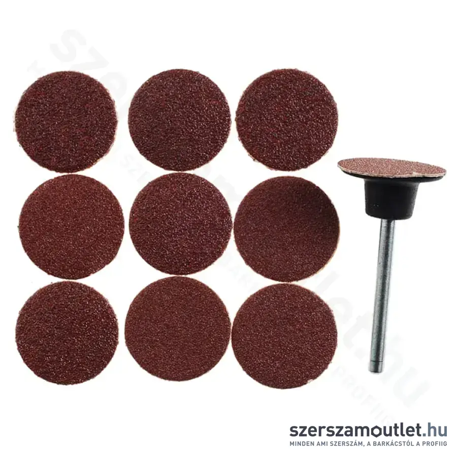 PROXXON Csiszolókorong rögzítőfejjel, P120-P150, 18mm (10db/csomag)