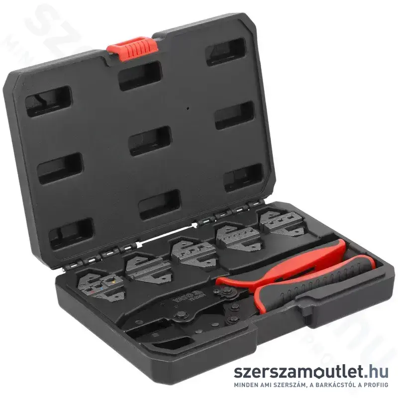 YATO Racsnis krimpelő fogó készlet 6 részes 220mm (YT-22451)