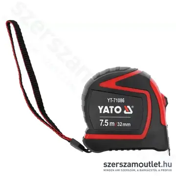 YATO Mérőszalag gumírozott 7,5m/25mm (YT-71086)