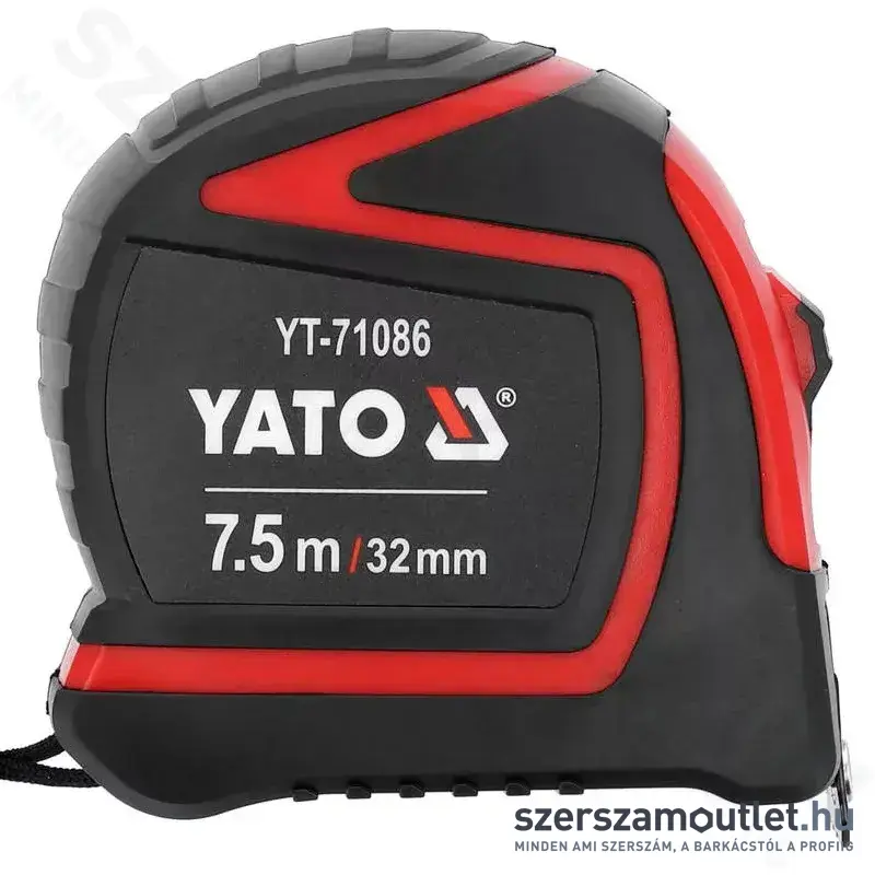 YATO Mérőszalag gumírozott 7,5m/25mm (YT-71086)