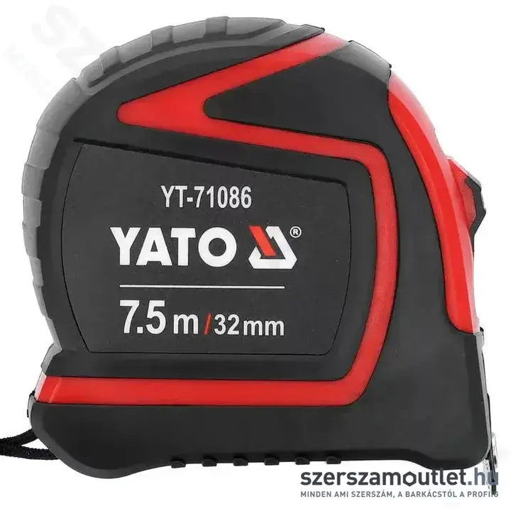 YATO Mérőszalag gumírozott 7,5m/25mm (YT-71086)