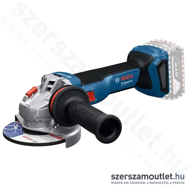 BOSCH GWS 18V-11 S Akkus sarokcsiszoló (18V/125mm) (Akku és töltő nélkül!) (06019N4000)