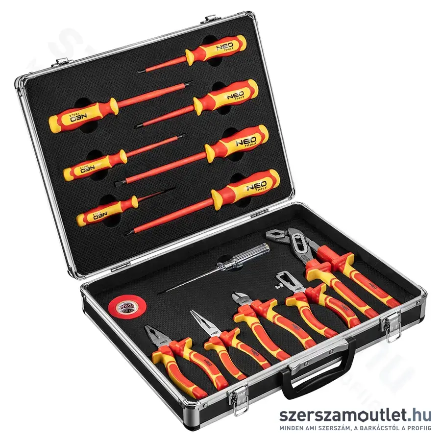 NEO TOOLS Szerszámkészlet, 1000V, szigetelt, 13db-os