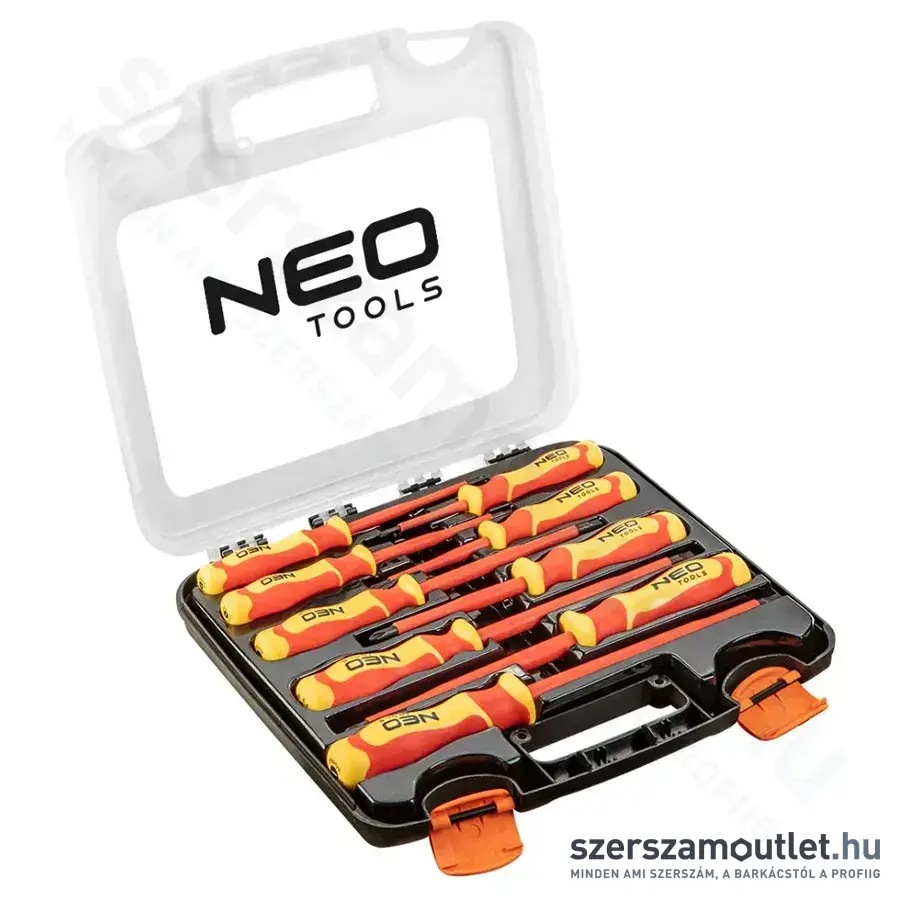 NEO TOOLS Csavarhúzó készlet, 1000V, szigetelt, SL/PH, 9db-os