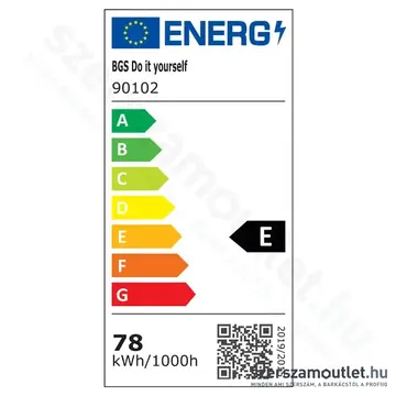 BGS LED-es garázsvilágítás 8600lm, 90°, 600-6500K, 78W