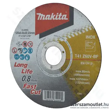 MAKITA vágókorong INOX 125x0,8 mm