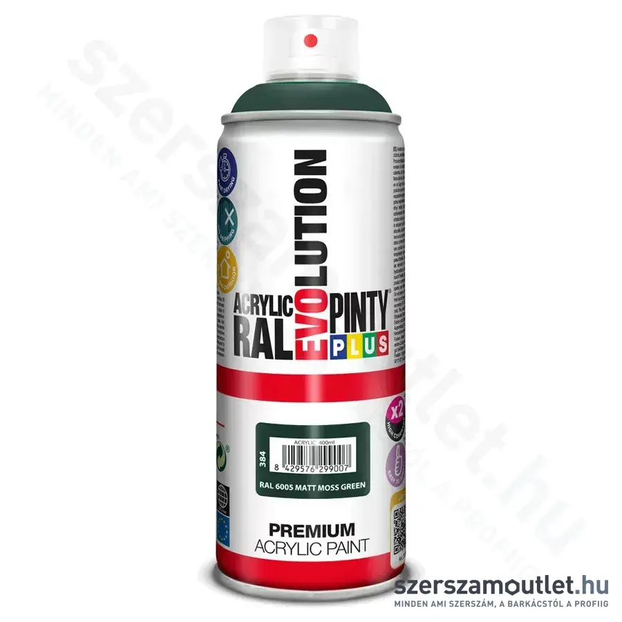 PINTY PLUS EVO RAL 6005 Akril, matt spray 400ml (Mohazöld)