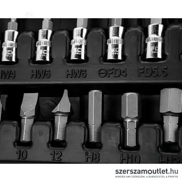 NEO TOOLS Dugókulcs -és bitkészlet 1/4"-1/2", 94db-os