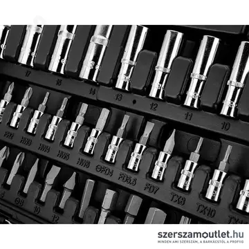 NEO TOOLS Dugókulcs -és bitkészlet 1/4"-1/2", 94db-os