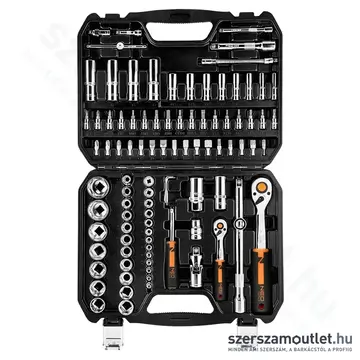 NEO TOOLS Dugókulcs -és bitkészlet 1/4"-1/2", 94db-os