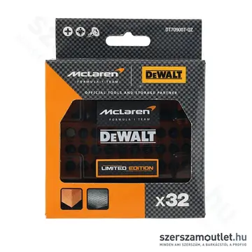 DEWALT × MCLAREN DT70900T-QZ 32 RÉSZES BITHEGY KÉSZLET + Impact Ready bittartó