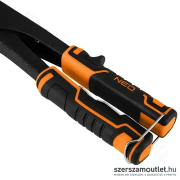 NEO TOOLS Popszegecshúzó acél és alumínium szegecsekhez + szegecs készlet 2,4-3,2-4-4,8mm, 60db-os