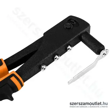 NEO TOOLS Popszegecshúzó acél és alumínium szegecsekhez + szegecs készlet 2,4-3,2-4-4,8mm, 60db-os