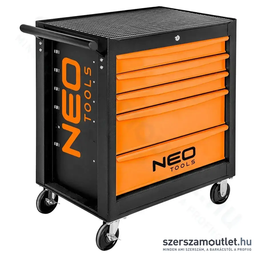 NEO TOOLS Műhelykocsi, 5 fiókos, 680x460x825mm