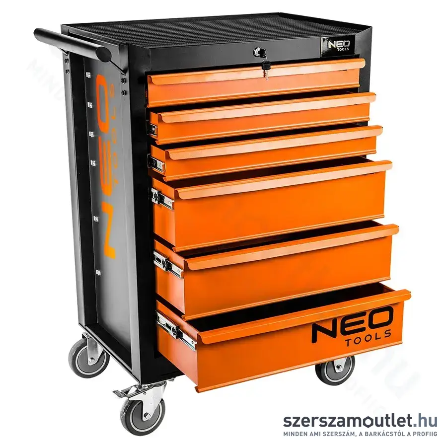 NEO TOOLS Műhelykocsi, 6 fiókos, 680x460x1030mm