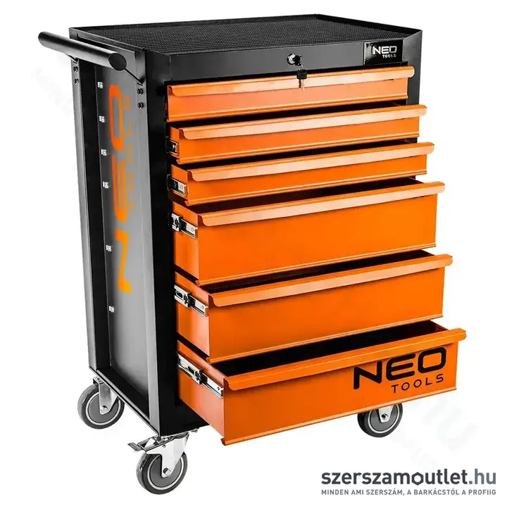 NEO TOOLS Műhelykocsi, 6 fiókos, 680x460x1030mm