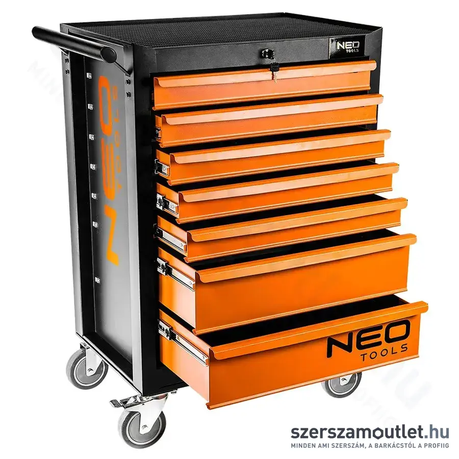 NEO TOOLS Műhelykocsi, 7 fiókos, 680x460x1030mm