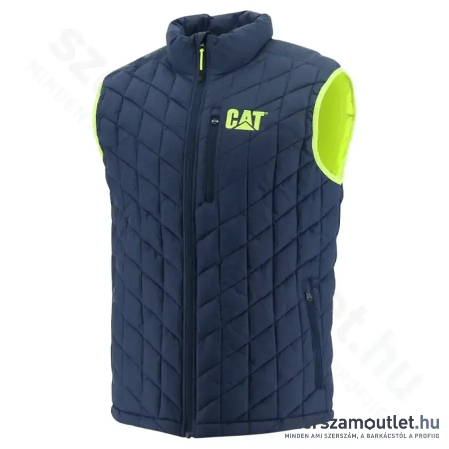 CATERPILLAR UNISEX Bélelt mellény L-es (Kék/Neon) (1320055)