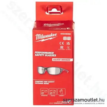 MILWAUKEE Prémium védőszemüveg, ezüst tükör (4932498366)